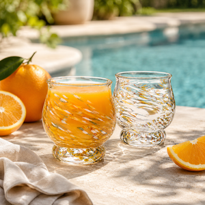 Verres à boire transparents en borosilicate faits à la main de 200 ml, sans plomb, pour whisky, eau, jus, réutilisables, en gros - Product Image 6