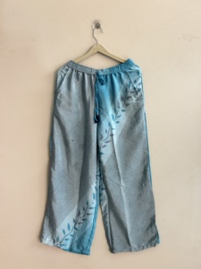 Lote de Pantalones Harem de Seda con Tie-Dye Vintage Indio, Cintura Elástica, Alibaba, Pantalones de Yoga Cómodos, Pantalones de Pijama, Primavera - Product Image 5