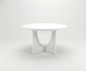 Mesa de Centro Redonda Moderna con 4 Sillas, Diseño Decorativo Duradero, 1 Año de Garantía, Madera de Caucho, Juego de Comedor Compacto para 4 Personas - Product Image 3