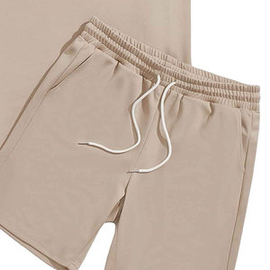 Conjunto Deportivo de Verano para Hombre al por Mayor, 2 Piezas, Tallas Grandes, Transpirable, Camiseta de Manga Corta y Pantalones Cortos, Estilo Urbano - Product Image 4