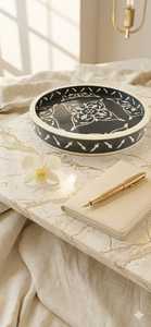 Bandeja Decorativa Moderna con Incrustaciones de Hueso para Uso en el Hogar y Hoteles - Product Image 2