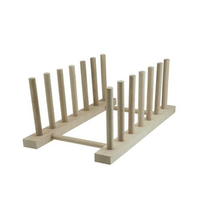 Support à assiettes en bois écologique, présentoir de vaisselle, rangement de cuisine pour mariage - Product Image 2