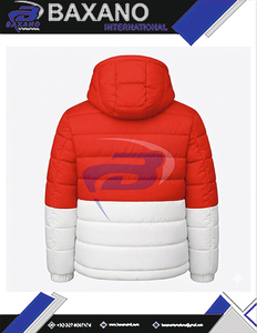 Delta | Sigma | Theta Sorority Red Down Puffer <b>Jacket</b> Coat Hooded for Winter <b>Zip</b>-<b>Up</b> High Quality Puffer <b>Jacket</b> with Custom Logo - Product Image 5