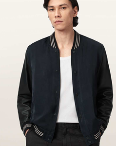 Chaqueta de Invierno para Hombre Estilo Letterman, Cuello Alto, Diseño Personalizado, Tela de Poliéster/Algodón de Alta Calidad - Product Image 2