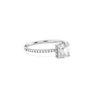 Anillo de Diamante Cultivado en Laboratorio REYES de Alta Calidad, Corte Asscher, 1.32 Quilates, Regalo de Aniversario, Oro Blanco Sólido de 14K, Certificado IGI, Joyería Fina - Product Image 3