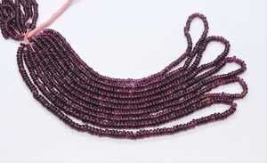 ลูกปัดโรโดไลต์การ์เนตธรรมชาติ AAA รูปทรงกลมเรียบ ขนาด 4.4 มม. สีม่วง ลูกปัดพลอยการ์เนตทรงกลมเรียบ ขนาด 16 นิ้ว สำหรับทำเครื่องประดับ - Product Image 4