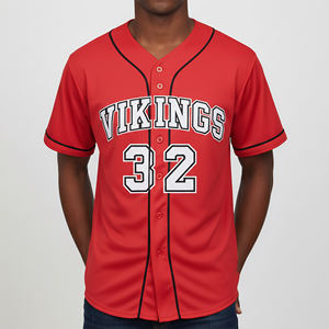 Nouveau maillot de baseball léger à col en V, design 2025, 100 % polyester respirant, coupe athlétique, idéal pour l'entraînement - Product Image 1