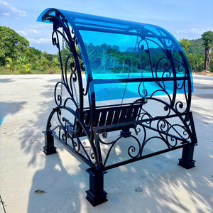 Premium Heavy-Duty Wrought Iron <b>Swings</b>, Sleek Metal <b>Swings</b>, Durable Steel <b>Swings</b> And A Cozy Garden <b>Swing</b> Set For Outdooring. - Product Image 2