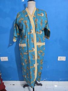 Bata Kimono de Algodón 100% para Mujer, Talla Única, con Forro Frontal, Suave, Transpirable, Elegante, Romántica, Ropa de Dormir Cómoda - Product Image 3