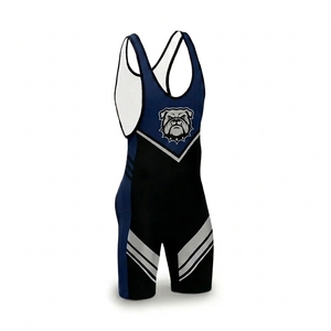 Japan National <b>Elite</b> Men's Wrestling Singlet Pro Wrestling Gear Uniform for Men & Adults, Ergonomic Athletic Cut for Performance - Product Image 4