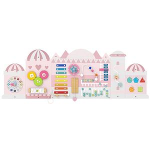 Tavola delle Attività Montessori 11 in 1 Stile Castello Rosa per Bambini 3+ Anni, Gioco Sensoriale per lo Sviluppo delle Abilità - Product Image 2