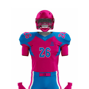 Uniformes de Fútbol Americano Personalizados con Impresión, Servicios OEM Disponibles, Transpirables, de Secado Rápido, 100% Poliéster, Pantalones y Camisetas Deportivas - Product Image 4
