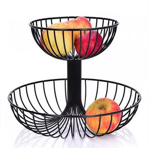Cesta de frutas decorativa de alambre de hierro para centro de mesa y organización de almacenamiento en la encimera de la cocina - Product Image 1