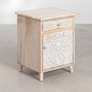 Mesita de noche Vandana Amber Layer de madera de mango - Product Image 2