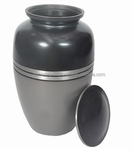 Urne de crémation moderne en aluminium pour les cendres taille adulte léger durable personnalisé gravé laser photo personnalisé - Product Image 3