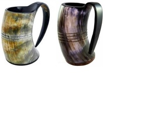 Tasses en corne de bœuf de style américain de qualité supérieure, légères, écologiques, avec couvercle en bambou, compatibles lave-vaisselle, sans danger pour les aliments, portables, pour le camping et la bière - Product Image 6