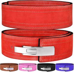 เข็มขัดยกน้ำหนักหนังแท้แบบมีหัวเข็มขัดแบบคันโยกสำหรับออกกำลังกาย ฟิตเนส ดิป พูลอัพ สควอท ขายส่งแบบดรอปชิป - Product Image 4