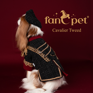 [Lydia.st] fanCpet Luxury Tweed Pet <b>Clothes</b> and Elegant <b>Dog</b> Jacket Dress <b>for</b> Small Medium <b>Dogs</b> - Product Image 3