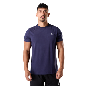 Camiseta Deportiva de Manga Corta para Hombre, Corte Ajustado, para Gimnasio, Entrenamiento, Rendimiento, Elástica, Fitness, OEM, al por Mayor - Product Image 1