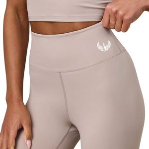 Women's Beige Legging High Waisted Stretch Fitness <b>Tights</b> Sculpting Workout Pants Gymwear Activewear Fashion Apparel - Product Image 3