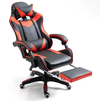 Chaise de jeu Scorpion Racing de haute qualité avec repose-pieds, en acier inoxydable bon marché, en cuir, pour ordinateur, jeu, bureau, inclinable, convertible