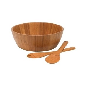 Bol à salade en bois naturel pour la cuisine, la table à manger, le service de fruits et la décoration de la maison - Product Image 1