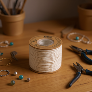 Corda di cotone Ilan 2,5 mm x 66 m per artigianato e creazione di gioielli - Product Image 2