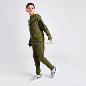 Ensemble de survêtement zippé pour enfants, vêtements de sport pour garçons, ensemble de jogging, streetwear, survêtement zippé pour enfants, vente en gros, tenue tendance, respirant, OEM - Product Image 5