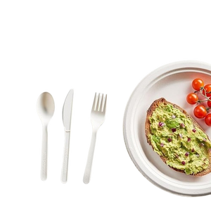 Cuillère en papier biodégradable durable 155 mm – Fournitures écologiques pour la restauration, les fêtes, les plats chauds et les desserts - Product Image 1