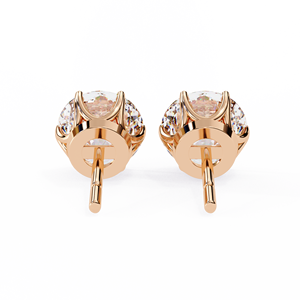 Luxury <b>Tops</b> Round Cut E VS 1ct Each Lab Grown Diamond 14K Gold IGI Certified <b>Earring</b> <b>Tops</b> for Gift Party & Anniversary - Product Image 4