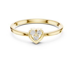Anillo de Diamantes Cultivados en Laboratorio para Mujer AURELIA LOVE, en Oro Sólido de 18 Quilates con Baño de Rodio, Regalo de Compromiso, Boda, Eventos Glamurosos - Product Image 6