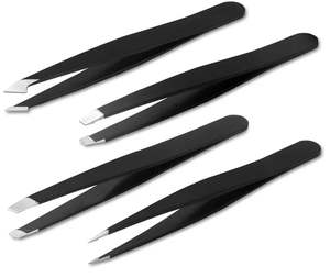 Pince à épiler professionnelle pour cils, haute qualité, pointe fine, en acier inoxydable, outil cosmétique pour extensions de faux cils - Product Image 1