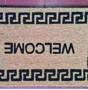 Tapis de porte Jucor à motifs classiques/modernes/traditionnels, en microfibre de coco épaisse, antidérapant, avec support en caoutchouc, tufté - Product Image 4