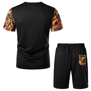 Custom Logo Tracksuit Private Label Sweat <b>Track</b> Suit Set Shorts Pants Men Summer <b>T</b> Shirt and Short Suit - Product Image 4