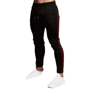 Pantalones para correr de lana de algodón 100% para hombre, cómodos, elegantes, informales, de cintura media, ajustados, lisos, teñidos, con parte delantera plana, servicio OEM personalizado - Product Image 1