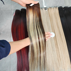 Extensiones de Cabello Virgen Vietnamita 100% Natural, Color Rubio Premium, Liso Extremo, Longitudes de 8 a 40 Pulgadas - Product Image 2