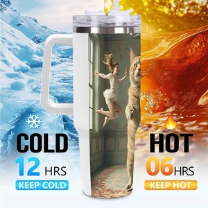 40oz Large Stainless Steel Tumbler <b>With</b> <b>Straw</b> For Corporate Fitness Events - Product Image 6