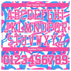 Custom White Pink <b>Light</b> Blue Music Festival Round <b>Neck</b> Sublimation Basketball Uniform Jersey Blank Design Sleeveless Quick Dry - Product Image 3