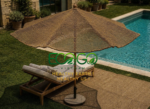 Sombrilla de Coco Premium Moderna Hecha a Mano para Jardín, Playa, Exterior, Fibra de Coco Ecológica, Muebles de Exterior Vietnam - Product Image 2
