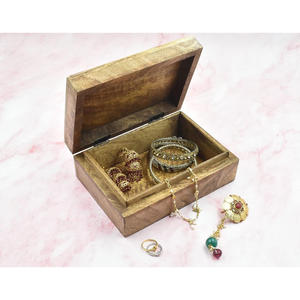 Boîte de rangement en bois Aaliyan Impex économique pour bijoux, montres, pièces de monnaie, petits objets personnels, style rustique vintage fait main - Product Image 2