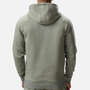 เสื้อฮู้ดผู้ชายผ้าฝ้าย 100% สีพื้น แขนยาว สวมใส่สบาย น้ำหนักปานกลาง มีเชือกผูก ปิดด้วยเชือกผูก สไตล์ฤดูใบไม้ร่วง ทรงปกติ รับผลิตแบบ OEM - Product Image 2