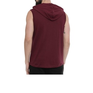 Gilet à capuche sans manches pour homme et garçon, sweat-shirt de sport imprimé avec logo, gilet de fitness, sweats à capuche pour hommes - Product Image 2