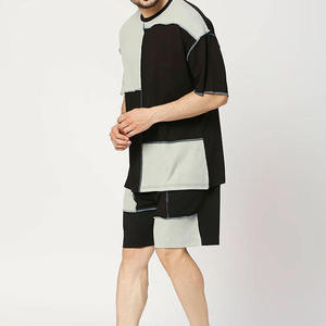 High Quality Wholesale box color T-shirt and Short <b>Set</b> for Men Custom Man Shorts and Tshirt <b>Set</b> Men's T-shirts of 2 Pieces - Product Image 4