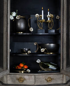 Pot de cire en acier inoxydable en forme de bol rond fait à la main couleur grise Base moulée décoration intérieure de la maison conteneur de cire élégant - Product Image 3