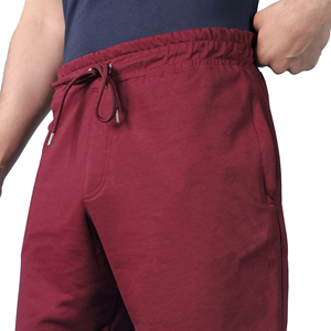 New Arrival Custom Men's Gym Shorts 100% Cotton Elastic Waist Solid Comfortable Plain <strong>Sweatshort</strong> For Sale - Product Image 5