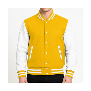 Veste universitaire verte pour homme, coupe classique, col rabattu, simple boutonnage, style décontracté, pour l'automne - Product Image 2