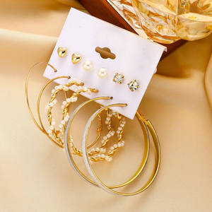 Fashion Jewelry <b>Hoop</b> <b>Earrings</b> Luxury Sliver Plated Quilted Textured Geometric <b>Chunky</b> Round <b>Hoops</b> Hypoallergenic Waterproof - Product Image 5