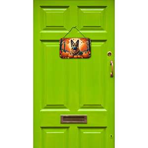 Nuevo pastor alemán Multicolor otoño pared puerta colgante impresiones aluminio Metal signo para cocina Bar baño decoración del hogar 8HX12W - Product Image 2