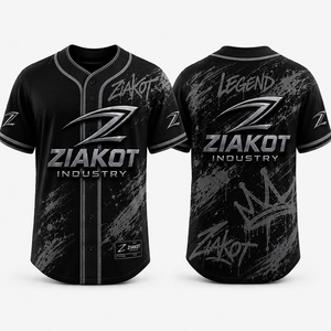 เสื้อเบสบอลผู้ชาย ZIAKOT แขนสั้นแบบซับลิเมชั่น ทรงปกติ ระบายความชื้นได้ดี เหมาะสำหรับทุกฤดูกาล - Product Image 2