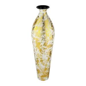 Handmade Metal Floor <b>Vase</b> <b>Gold</b> Finish Contemporary Design Decor At Best Price - Product Image 1